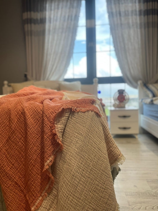 Kea XL - Musselin-Decke 4-lagig