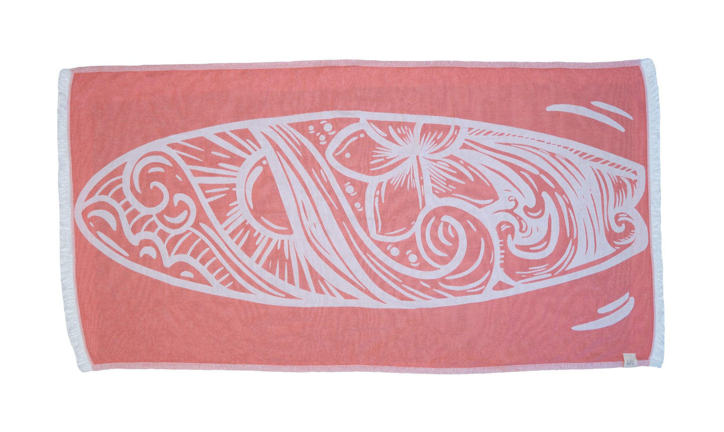 Agua - Surf's Up: Unser Baumwolltuch mit Surfboard-Design