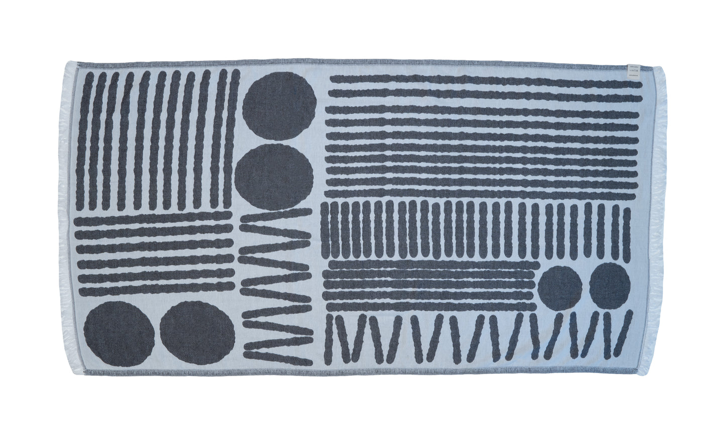 Askja - Strandtuch mit Kreisen & Linien