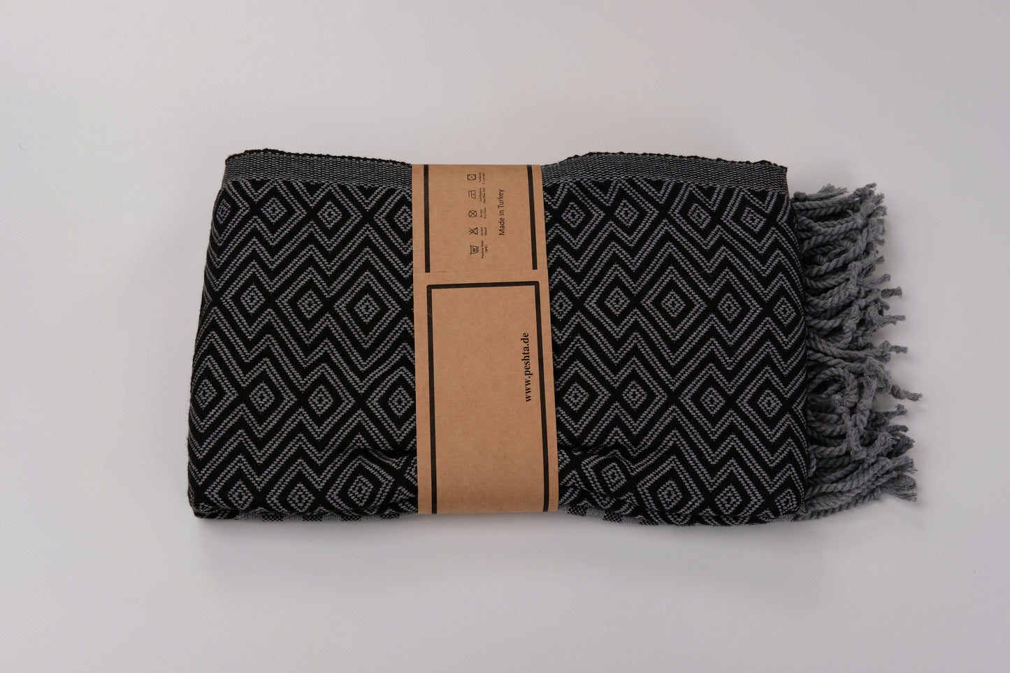 Luahoko - Strandtuch mit Rauten & Streifen