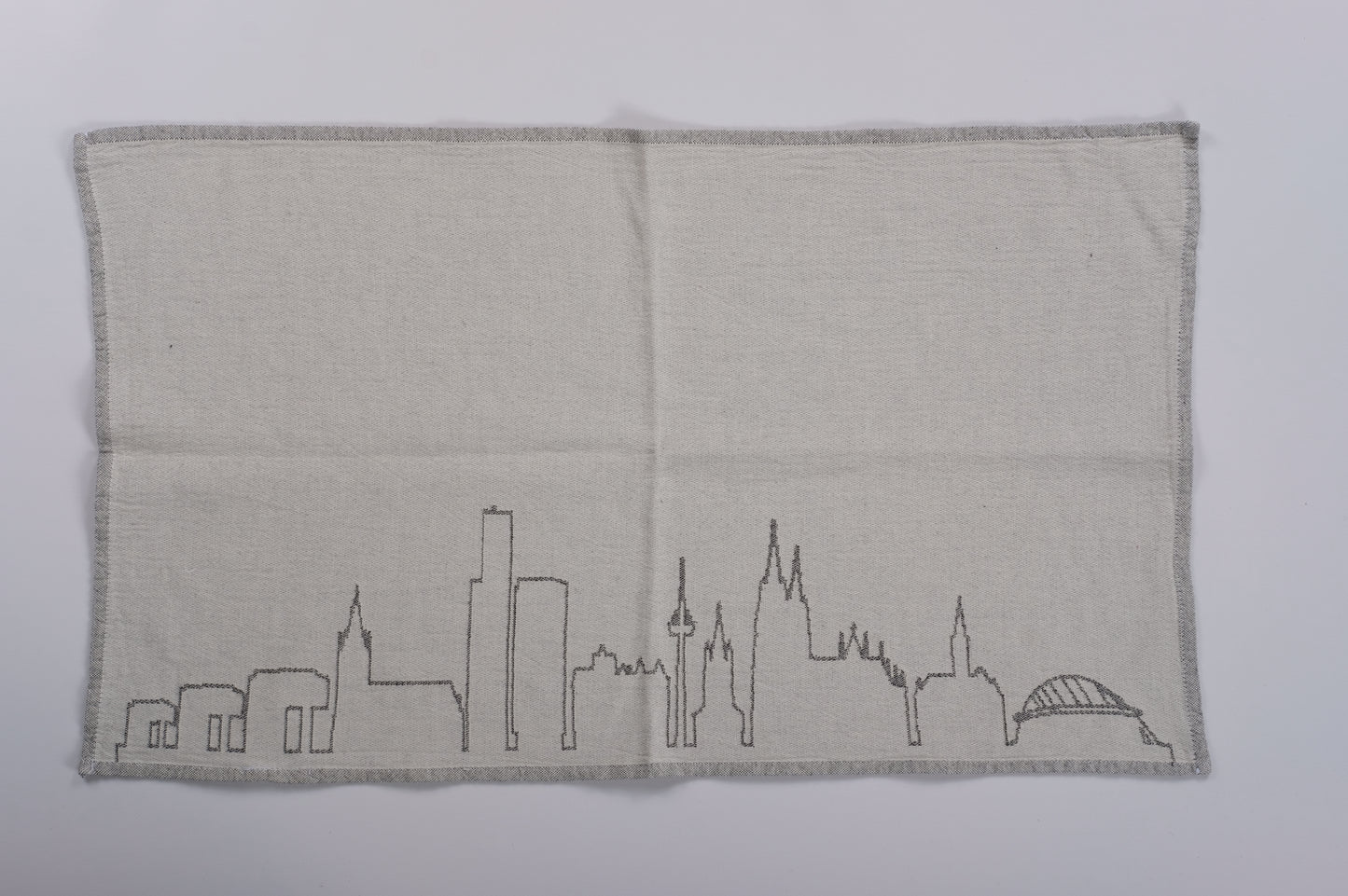 Köln Geschirrtuch. Köln zum Abtrocknen: Geschirrtücher mit Köln-Silhouette. In 2 Farben.