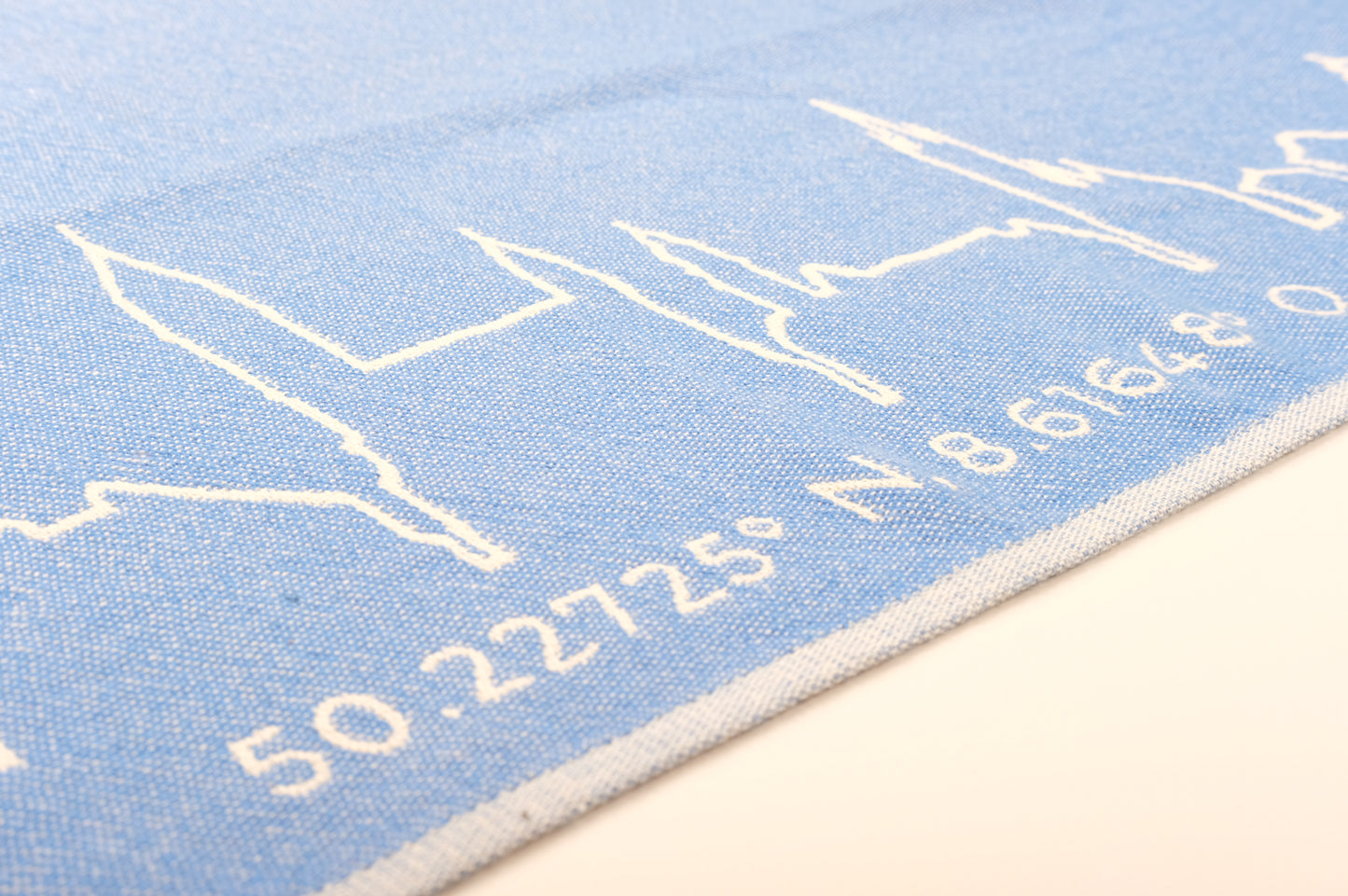 Bad Homburg Geschirrtuch - Skyline und Koordinaten