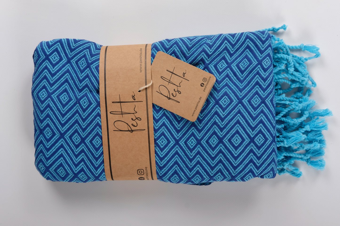 Luahoko - Strandtuch mit Rauten & Streifen