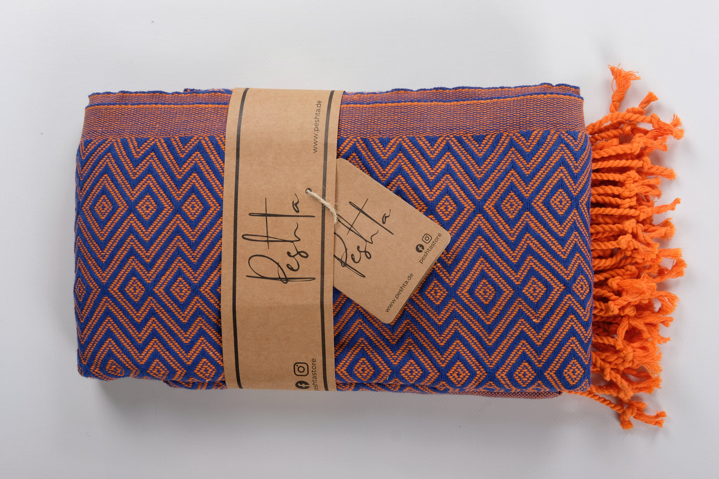 Luahoko - Strandtuch mit Rauten & Streifen