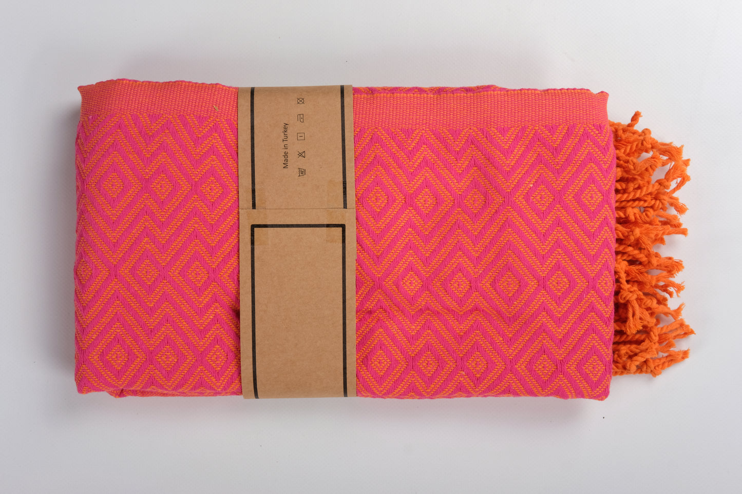 Luahoko - Strandtuch mit Rauten & Streifen