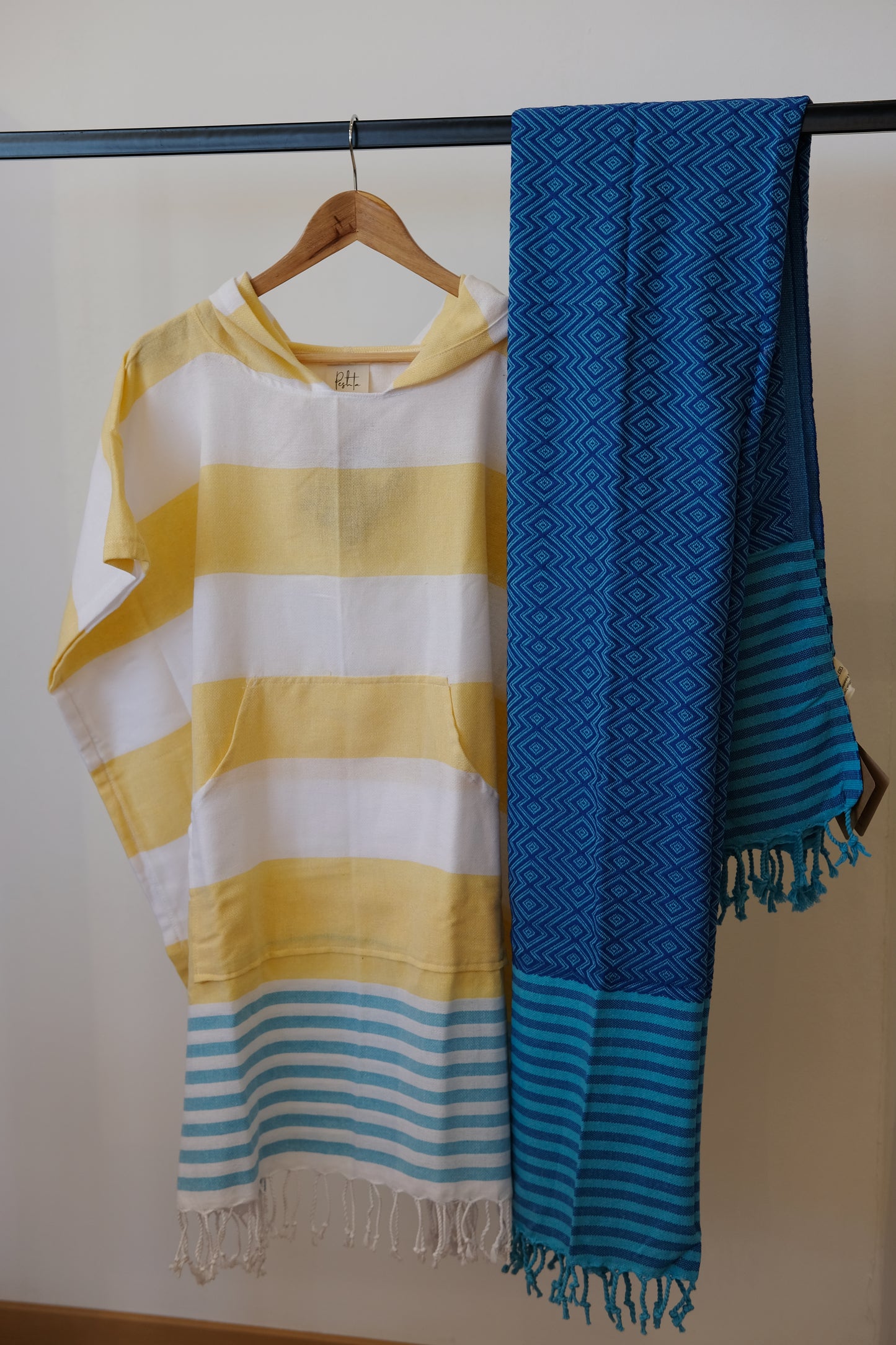 Poncho Moti - Im Set mit Saunatuch