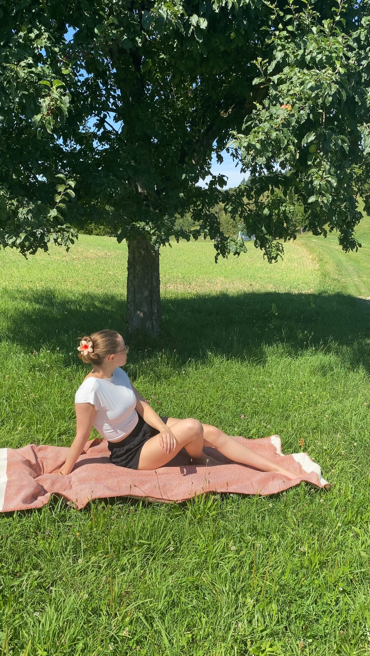 Colima Oversize – Strandtuch mit Rautenmuster und Ziernaht