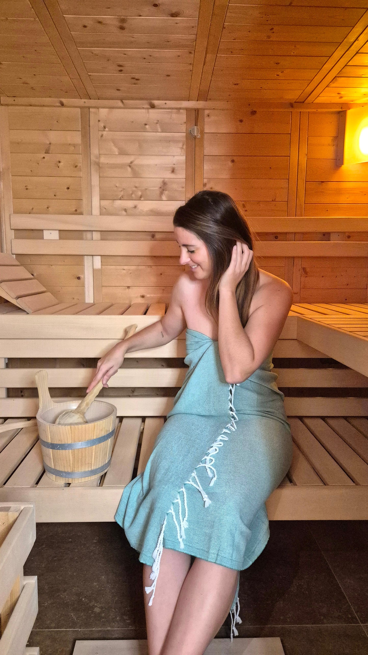 Mira Poncho Set - mit passendem Saunatuch