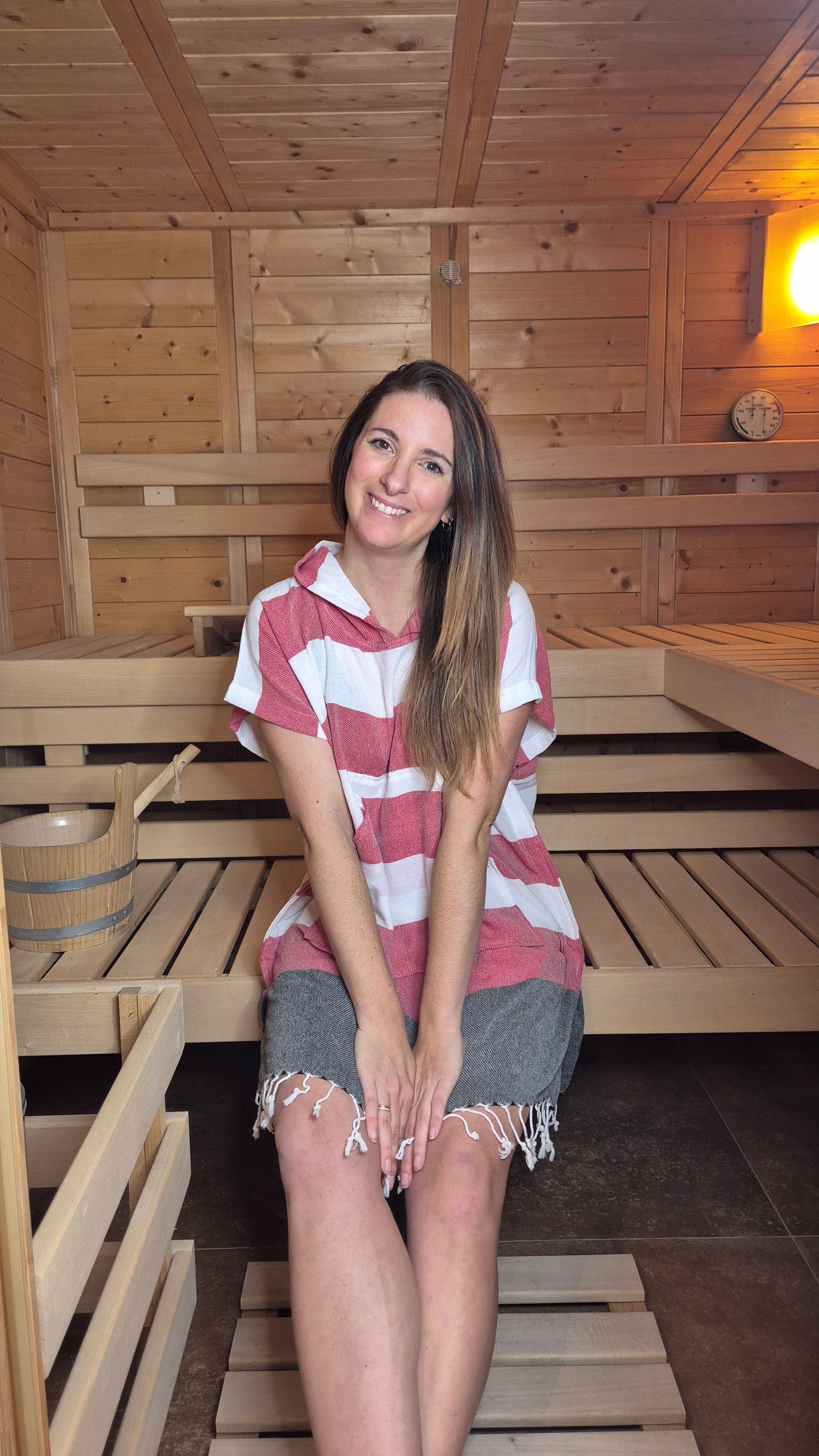 Moti Poncho Set - mit passenden Saunatuch