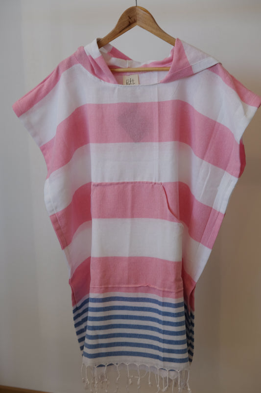 Poncho Moti - Poncho mit Streifen in 2 Farben