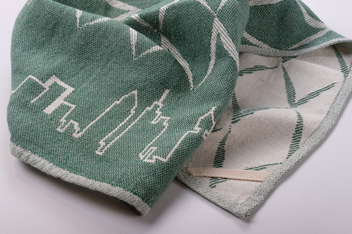 Frankfurt Geschirrtuch – Geripptes & Skyline