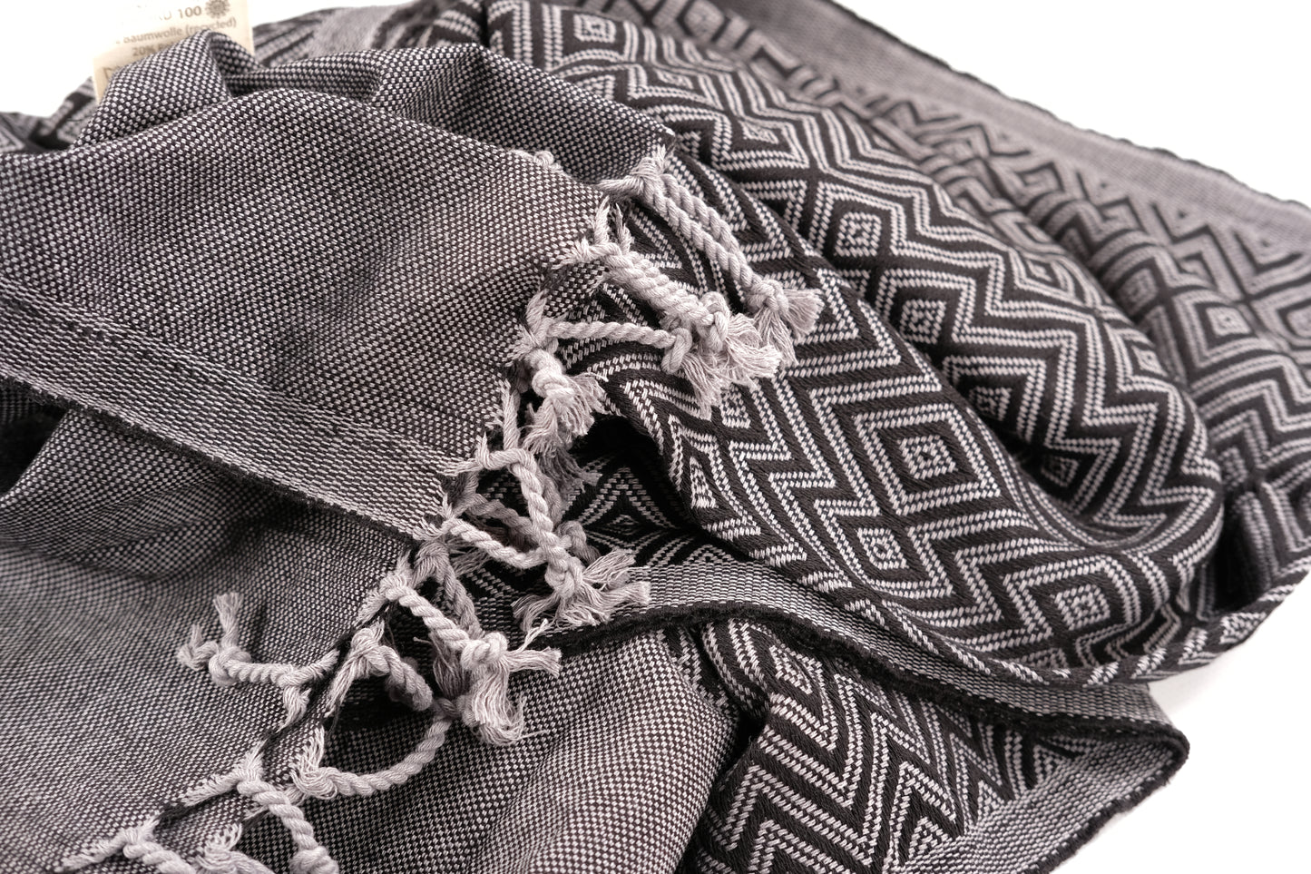 Luahoko - Saunatuch / Strandtuch mit Rauten