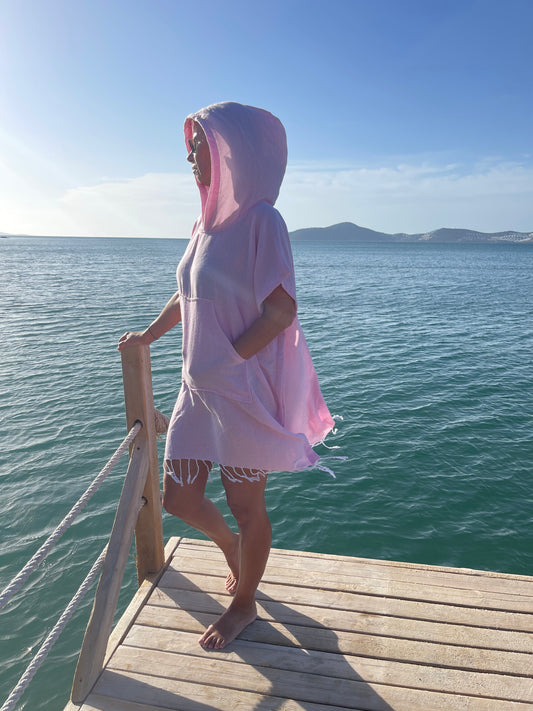 Mira Poncho - Einfarbiges Poncho