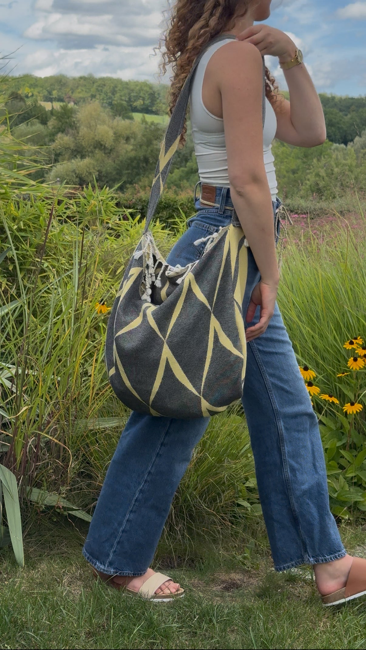 Frankfurt Hey Bag – 2-in-1 Strandtuch & Umhängetasche